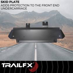 TrailFX - TrailFX BR003T Skid Plate Matte Black Steel for BR001T/BR002T Bumper - Image 2