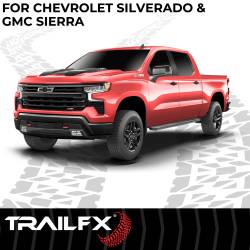 TrailFX - TrailFX AL6003B 6.5" Running Boards Black Aluminum w/Welded Caps Rocker Mount - Image 2