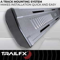 TrailFX - TrailFX AL6009B Rocker Panel Mount 6.5" Black Alu Side Steps for Ranger Crew - Image 2