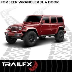 TrailFX - TrailFX ORB003 Running Board Overland Tube Bolt-On Matte Black Steel 2 Step Area - Image 2