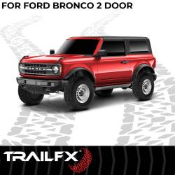 TrailFX - TrailFX ORB002 Running Board Overland Bolt-On Matte Black Steel 1 Step Area - Image 2