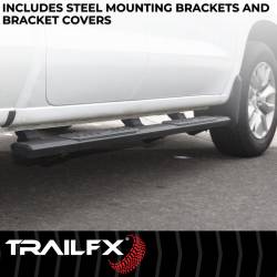 TrailFX - TrailFX AL4027B 4.5" Hexagonal Straight Rocker Mount Nerf Bars for 25+ 4Runner - Image 2