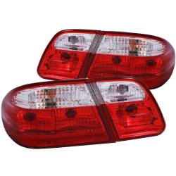 Anzo USA - Anzo USA 221162 Chrome Euro Red/Clear Lens Taillight Set for Mercedes E-Class - Image 1