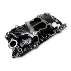 Edelbrock - Edelbrock 2161-BP Performer 2-O Manifold Oval Port Heads Black Plasma - Image 2