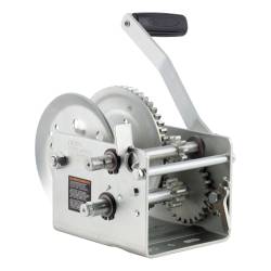 CURT - Hand-Crank 2-Speed Winch 2600 lbs 12.71 Low Gear Ratio 10.6" Handle - Image 2