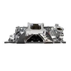 Edelbrock - Edelbrock 2975-CP Victor Jr. 23DEG Chrome Plasma Intake Manifold for SB Chevy - Image 2