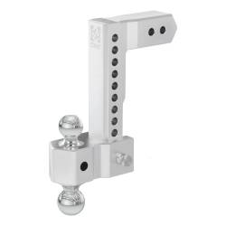 CURT - CURT 45387 AlumaLite Adjustable Aluminum Hitch w/Dual Ball 10" Drop 2.5" Shank - Image 2