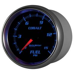 AutoMeter - AutoMeter 7911 Cobalt Mechanical Fuel Pressure Gauge 0-15 PSI 2-5/8" - Image 3