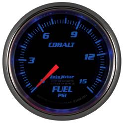 AutoMeter - AutoMeter 7911 Cobalt Mechanical Fuel Pressure Gauge 0-15 PSI 2-5/8" - Image 4