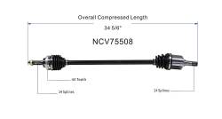 GSP - GSP NCV75508 Front Right CV Axle Assembly for 01-05 Kia Rio - Image 6