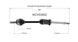 GSP - GSP NCV53502 Front Right CV Axle Assembly for 89-94 Nissan Maxima - Image 6