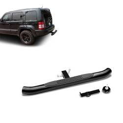 Black Horse Off Road - Black Horse HS36RA 3" Round Black Hitch Step for 2" Receivers - Image 1