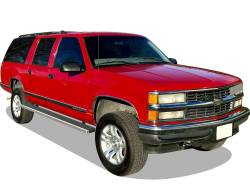 APS - APS IB03FJF9C IStep 6" Running Boards Brushed 92-99 GM C/K Suburban 1500 - Image 2