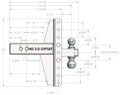 BulletProof Hitches - BulletProof HD30OFFSET 3.0" Heavy Duty 4" & 6" Offset Hitch - Image 7