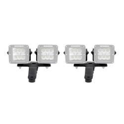 Go Rhino - Go Rhino 730230T Dual 3" Cube LED Cowl Mount for 18-26 Wrangler JL/Gladiator - Image 1