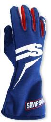 Simpson Safety - Simpson Safety ASBXL Airspeed Nomex Driving Gloves Blue White Red SFI 3.3/5 XL - Image 2