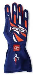 Simpson Safety - Simpson Safety ASBXL Airspeed Nomex Driving Gloves Blue White Red SFI 3.3/5 XL - Image 4