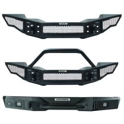 Go Rhino - Go Rhino 331201T Rockline Front Winch Bumper w/OverRider for 07-26 Jeep JL/JK/JT - Image 3