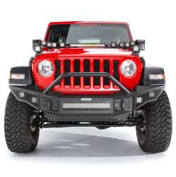 Go Rhino - Go Rhino 331201T Rockline Front Winch Bumper w/OverRider for 07-26 Jeep JL/JK/JT - Image 5