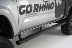 Go Rhino - Go Rhino 104442987T 4" 1000 Side Steps w/Brackets 05-19 Tacoma Crew Cab - Image 2