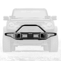 Go Rhino - Go Rhino 331401T Rockline Front Stubby Bumper w/Overrider for 21-24 Bronco - Image 5