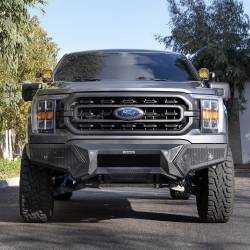 Go Rhino - Go Rhino 34398T Element FR Bumper w/Fixed Light Bar Mount for 21-24 Ford F150 - Image 7