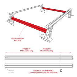 Go Rhino - Go Rhino 5935010T XRS Cross Bars 37.75" Side Rail Accessory Kit - Image 2