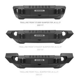 Go Rhino - Go Rhino 230111T Trailline Winch Ready Front Stubby Bumper - Image 6