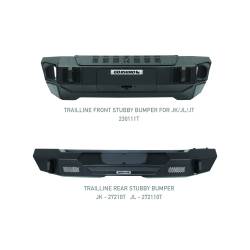 Go Rhino - Go Rhino 230111T Trailline Winch Ready Front Stubby Bumper - Image 7