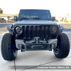 Go Rhino - Go Rhino 331100T Rockline Winch Front Stubby Bumper for 18 Wrangler JL - Image 10