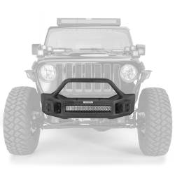 Go Rhino - Go Rhino 331101T Rockline Front Stubby Bumper for 18-19 Wrangler JL - Image 5