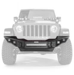 Go Rhino - Go Rhino 331200T Rockline Winch/LED Ready Full Width Front Bumper - Image 4