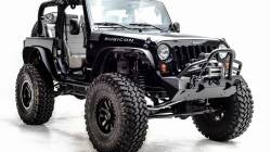 Fab Fours - Fab Fours JK07-B1854-1 Hardcore Stubby Winch Front Bumper for Jeep Wrangler JK - Image 2