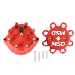 MSD - MSD Ignition 8431 Small Diameter Distributor Cap Red - Image 1
