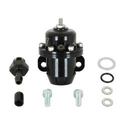 AEM Electronics - AEM 25-301BK Adjustable Fuel Pressure Regulator Offset Flange Straight Return - Image 1