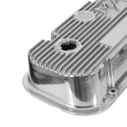 Holley - Holley Perf 241-84 M/T Retro Alu. Valve Covers Polished for 63-89 Chevy/GMC - Image 5
