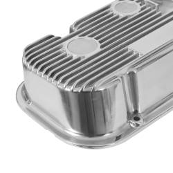 Holley - Holley Perf 241-84 M/T Retro Alu. Valve Covers Polished for 63-89 Chevy/GMC - Image 6