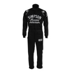 Simpson Safety - Simpson Safety CK02321 Checkers Suit Large Black 2-Layer Racing Suit - Image 8