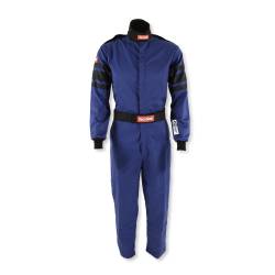 Racequip - RaceQuip 110024RQP One Piece Fire Racing Suit Blue Medium Tall - Image 1