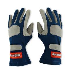 Racequip - RaceQuip 351023RQP 351 Series 1-Layer Nomex Race Gloves Blue Medium - Image 1