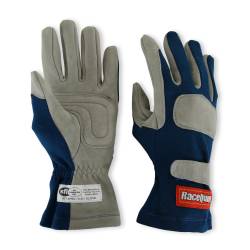 Racequip - RaceQuip 351022RQP 351 Series 1-Layer Nomex Race Gloves Blue Small - Image 3