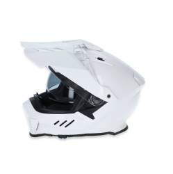 Simpson Motorcycle - Simpson Motorcycle XB1MD Xcursion Bandit Medium Motorcycle Helmet Gloss White - Image 4