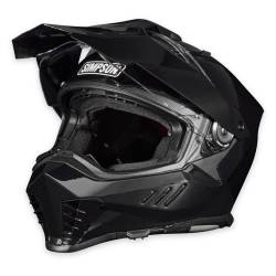 Simpson Motorcycle - Simpson Motorcycle XB2MD Xcursion Bandit Medium Motorcycle Helmet Gloss Black - Image 2