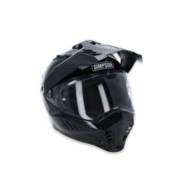 Simpson Motorcycle - Simpson Motorcycle XB2MD Xcursion Bandit Medium Motorcycle Helmet Gloss Black - Image 8