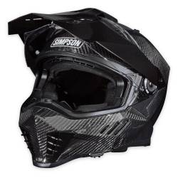 Simpson Motorcycle - Simpson Motorcycle XBCXS Xcursion Bandit X-Small Motorcycle Helmet Carbon Fiber - Image 2