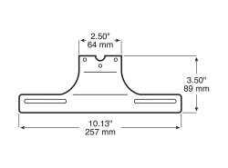 Peterson - Peterson V25900-09 License Plate Bracket - Image 2