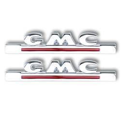 Trim Parts - Trim Parts 9800 47-55 GMC Truck Chrome Hood Side Emblem Set - Image 1