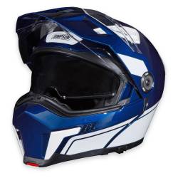 Simpson Motorcycle - Simpson Motorcycle JBDUWMD Journey Bandit Medium Motorcycle Helmet Blue/White - Image 3