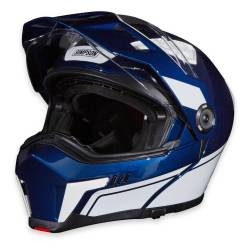 Simpson Motorcycle - Simpson Motorcycle JBDUWLG Journey Bandit Large Motorcycle Helmet Blue/White - Image 2