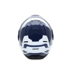 Simpson Motorcycle - Simpson Motorcycle JBDUW2X Journey Bandit 2X-Large Motorcycle Helmet Blue/White - Image 5
